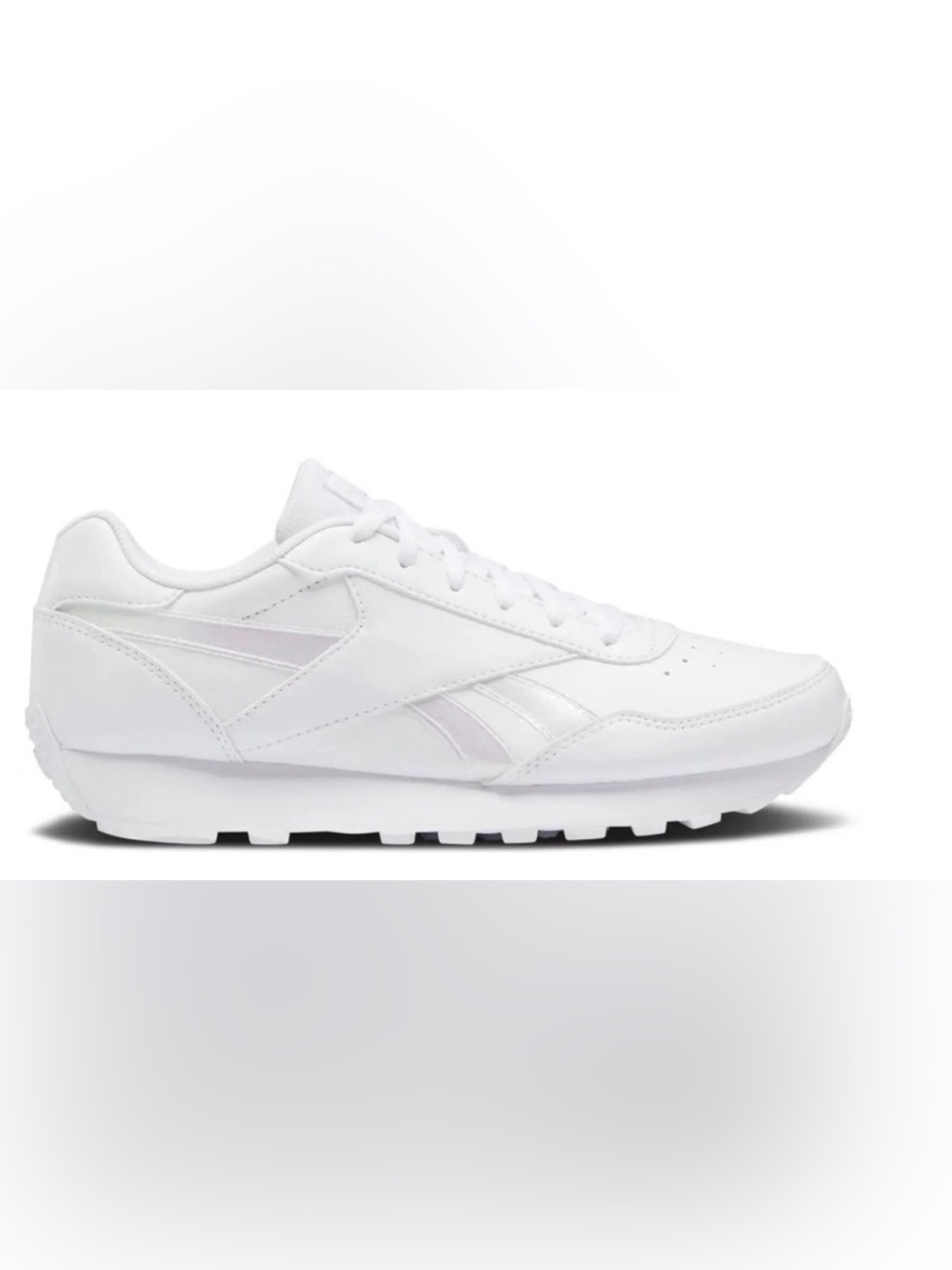 Reebok White Sneakers with Light Pink Accents